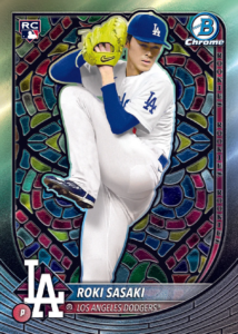 2025 Bowman Baseball Roki Sasaki Etched in Glass Rookie