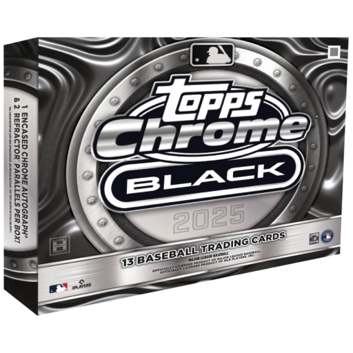 2025 Topps Chrome Black Baseball Box Image Card – 2025 Topps Chrome Black Baseball
