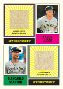2025 Topps Heritage Baseball – 2025 Topps Heritage Baseball Dual Player MLB Collection Relics (Baseball)