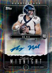 Autograph-Bo-Nix - 2024 Topps Midnight Football
