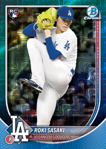 Roki Sasaki Mega Rookie Card – 2025 Bowman Mega Box Baseball