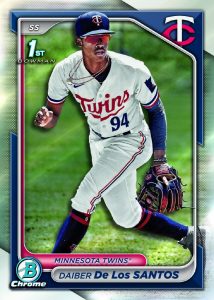 Daiber De Los Santos Base Chrome Card – 2024 Bowman Chrome Baseball