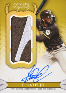 Fernando Tatis Sponsor Patch Autograph Card – 2024 Topps Dynasty Baseball