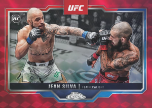 Jean Silva Base Red Geometric Card – 2025 Topps Chrome UFC