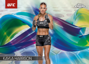 Kayla Harrison Helix Card – 2025 Topps Chrome UFC