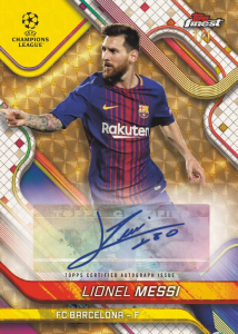 Lionel Messi Autograph Superfractor Card – 2024-25 Topps Finest UEFA Club Competitions Soccer