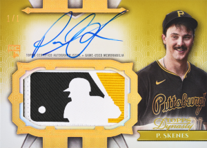 Paul Skenes MLB Logo Patch Gold Autograph Card – 2024 Topps Dynasty Baseball