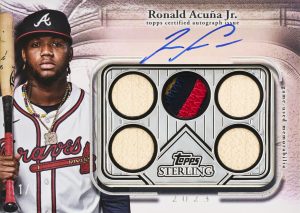 Ronald Acuna Jr. Sterling Seasons Autograph Card – 2025 Topps Sterling Baseball