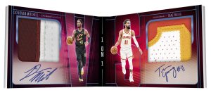2024 25 Silhouette Basketball Autograph Relic Dual Booklet Trae Young Donovan Mitchell Card –