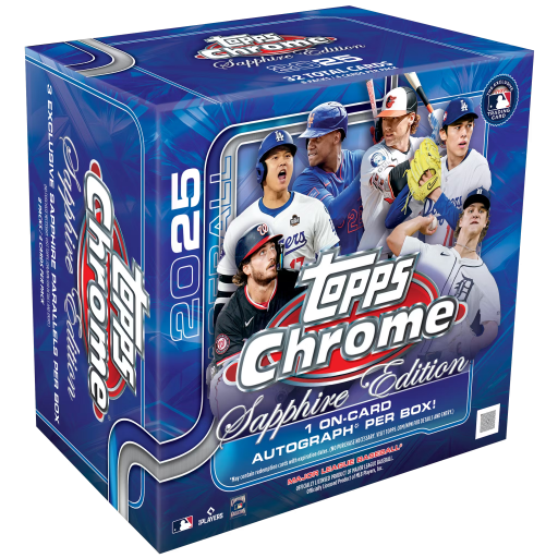 2025 Topps Chrome Sapphire Edition Baseball Box Card –