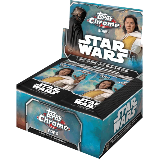 2025 Topps Chrome Star Wars Box Image Card – 2025 Topps Chrome Star Wars