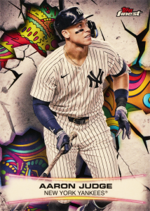 Aaron Judge Smashing Through Card – 2025 Topps Finest Baseball