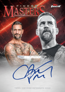 CM Punk Masters Autographs Red Refractor Card –