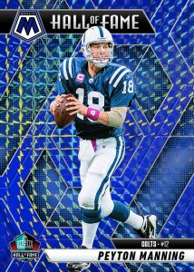 peyton manning base hall of fame mosaic blue Card –