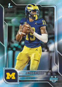 Bryce Underwood Prospects Refractor - 2025 Bowman University Chrome Football