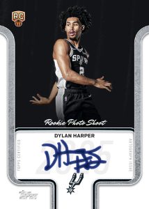 Dylan Harper Rookie Photo Shoot Autograph Card –