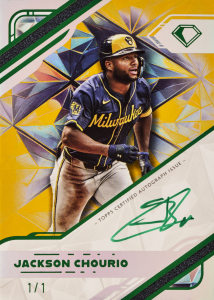 Jackson Chourio Green Autograph Card –