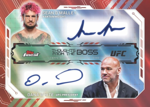 Sean O'malley Dana White Dual Autograph - 2025 Topps Finest UFC