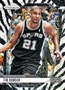 Tim Duncan White Tiger Stripe Card –