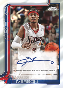 Allen Iverson Autograph - 2025-26 Topps Chrome Basketball