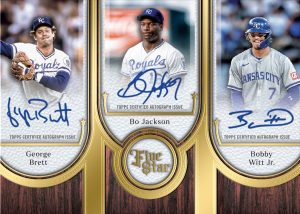 George Brett Bo Jackson Bobby Witt Jr Card –