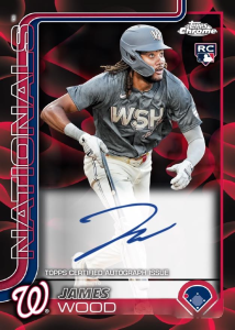 James Wood Rookie Autograph - 2025 Topps Chrome Update Baseball