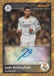 Jude Bellingham Autograph Superfractor - 2024-25 Topps UEFA Club Competitions Merlin Soccer