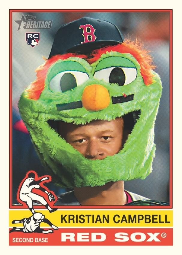 Kristian Campbell Base Card Variation - 2025 Topps Heritage High Number Baseball