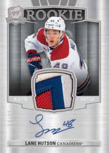 Lane Hutson Rookie Patch Autograph Card – 2024-25 Upper Deck The Cup Hockey