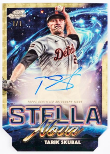 Tarik Skubal Superfractor Stella Nova Autograph - 2025 Topps Cosmic Chrome Baseball