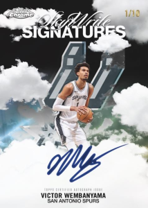 Victor Wembanyama Sky Flight Signatures - 2025-26 Topps Chrome Basketball