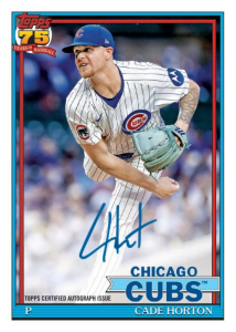 Cade Horton 1991 Autograph - 2026 Topps Series 1 Baseball