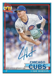 Cade Horton 1991 Topps Baseball Autograph Card - 2026 Topps Series 1 Baseball