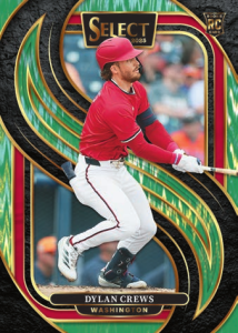 Dylan Crews Base Set Premier Level Green Flash - 2025 Panini Select Baseball