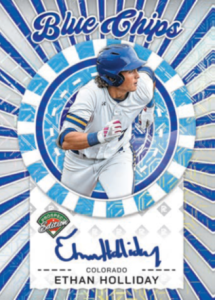 Ethan Holliday Blue Chips Autograph Card –