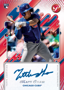 Matt Shaw Rookie Autograph Card –