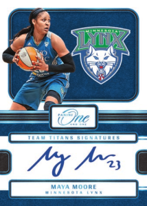 Maya Moore Team Titans Platinum Blue - 2025 Panini One & One WNBA