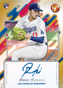 Roki Sasaki Gold Rookie Autograph Card –