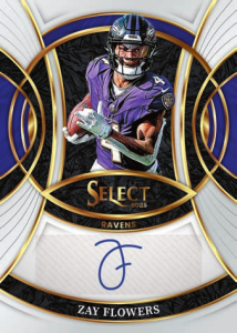 Zay Flowers Signatures Prizm - 2025 Panini Select Football