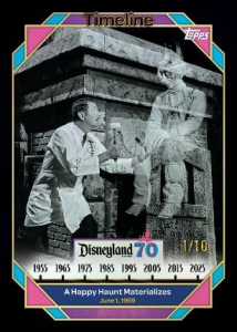 A Happy Haunt Timeline Black Foil - 2025 Topps Disneyland 70th Anniversary