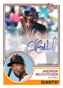 Andrew McCutchen 1983 Autograph - 2018 Topps Update Series Baseball