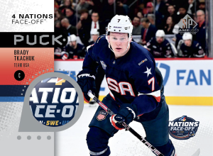 Brady Tkachuk Puck Relics Card –