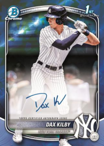 Dax Kilby Autograph - 2025 Bowman Draft Baseball Sapphire Edition