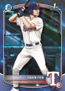 Gavin Fien Base - 2025 Bowman Draft Baseball Sapphire Edition