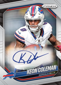 Keon Coleman Base Autographs Prizm Silver - 2025 Panini Prizm Football