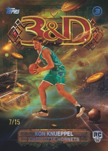 Kon Knueppel Ice Water Blue - 2025-26 Topps Three Basketball