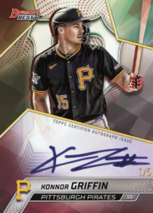 Konnor Griffin Best of 2025 Autographs Red Refractor - 2025 Bowman’s Best Baseball