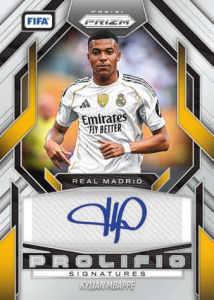 Kylian Mbappe Prolific Signatures - 2025-26 Panini Prizm FIFA Soccer