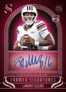 LaNorris Sellers Framed Signatures - 2025 Panini Silhouette Football
