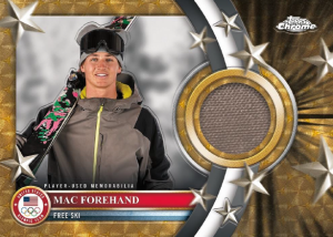 Mac Forehand Team USA Memorabilia Pieces SuperFractor - 2026 Topps Chrome U.S. Winter Olympics